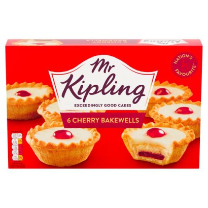 Mr Kipling Cherry Bakewells...