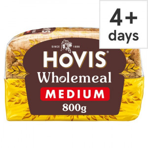 Hovis Wholemeal Medium Bread 800G